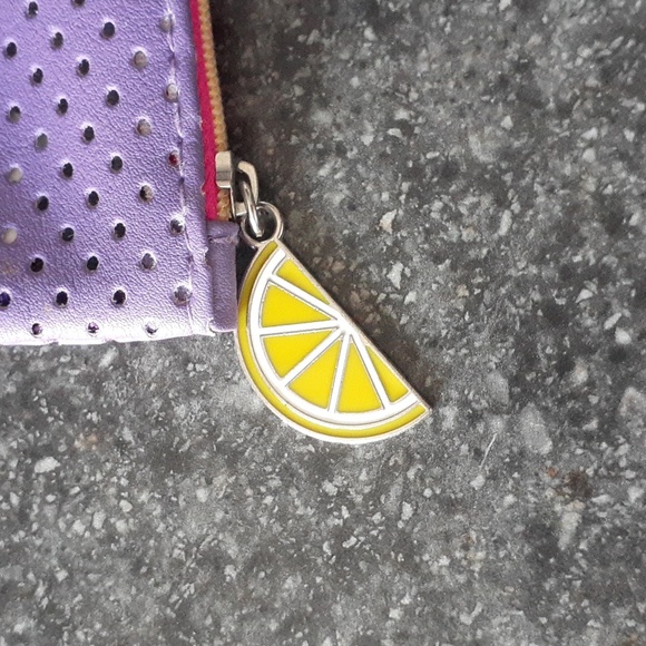 IPSY Purple & Lemon Wedge Makeup Bag - Picture 2 of 4